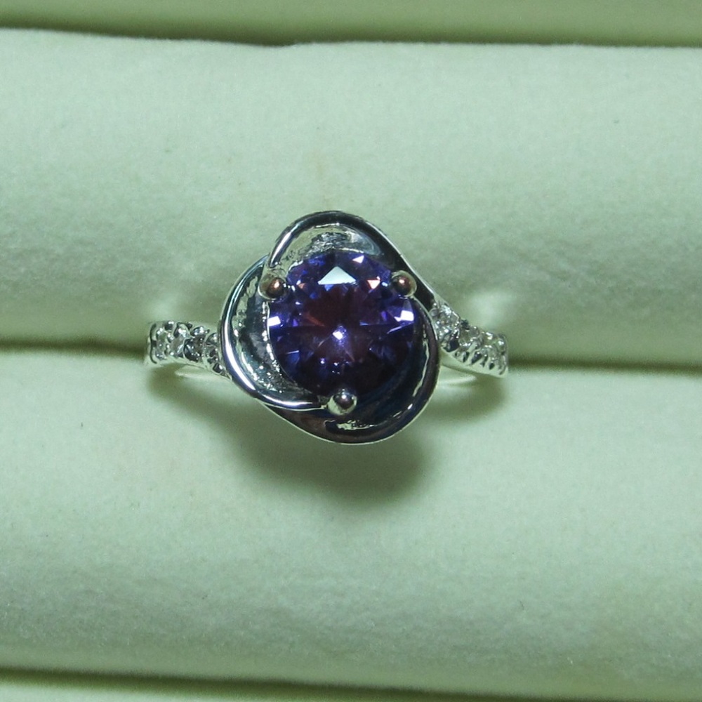Faux Tanzanite ring